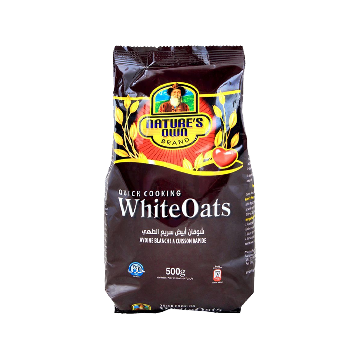 Nature Own White Oats Pouch 500g