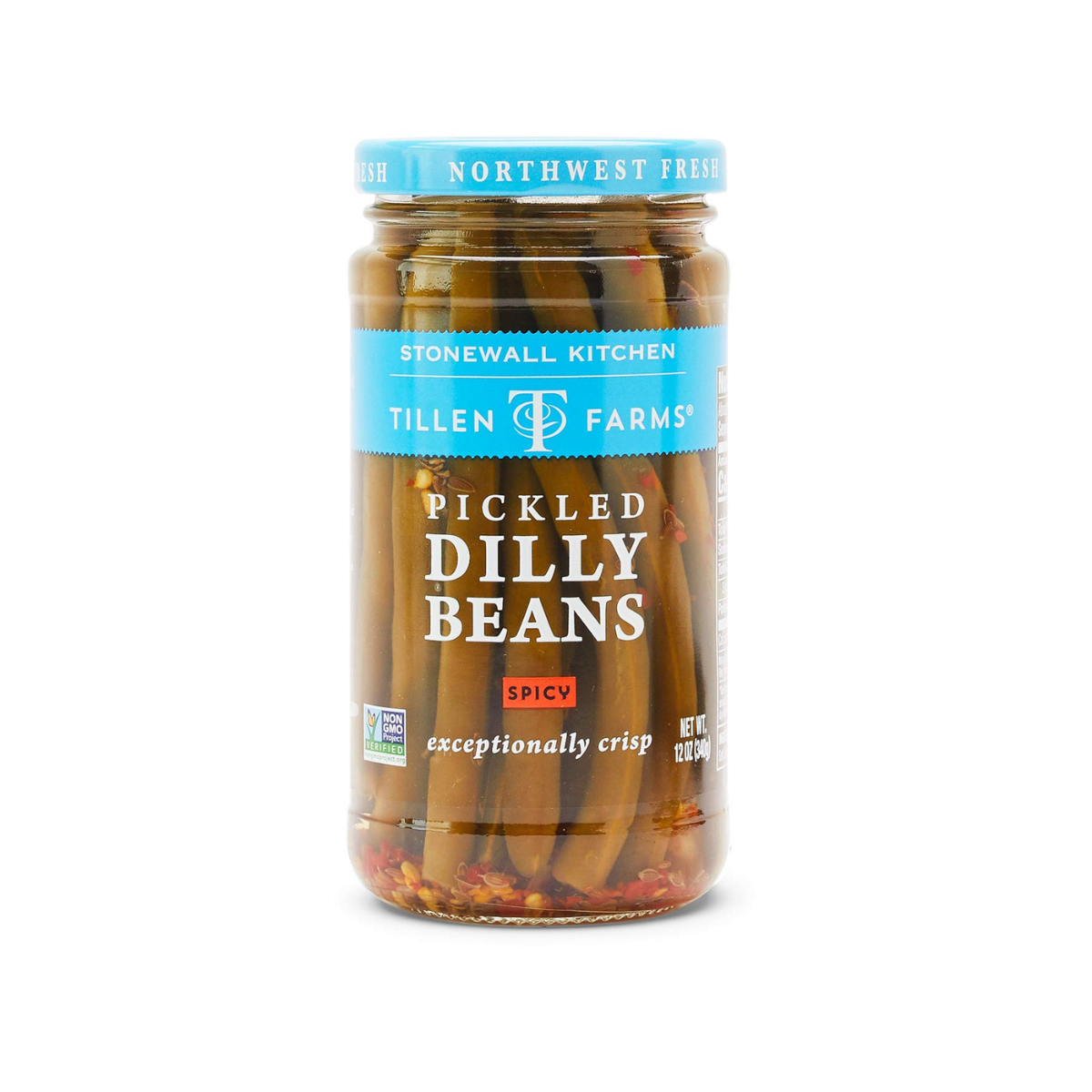 Tillen Farms, Spicy Pickled Dilly Beans, Case Of 6, 12 oz