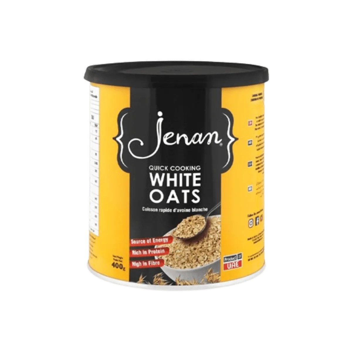 Jenan Quick Cooking White Oats 400g