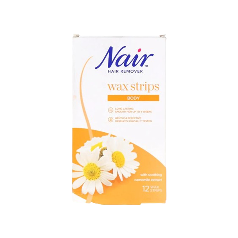 Nair Hair Remover Body Wax Strip With Soothing Camomile 10+2