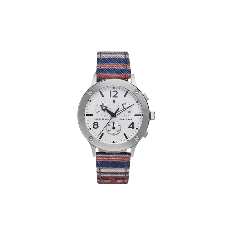 Lucky Brand Rockpoint Stripe Multi-Function Watch 42mm