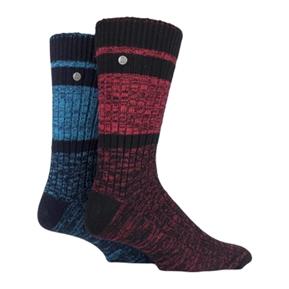 Mens 2 Pair Jeep Spirit Twisted Colour Cotton Socks 6-11