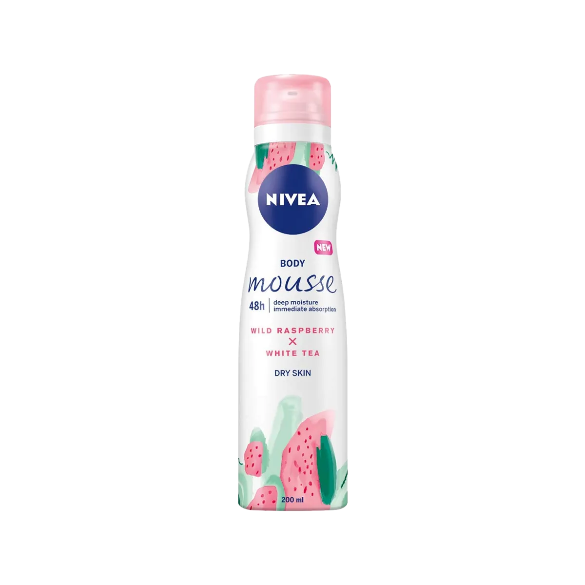 Nivea Wild Raspberry White Tea Body Mousse 200Ml