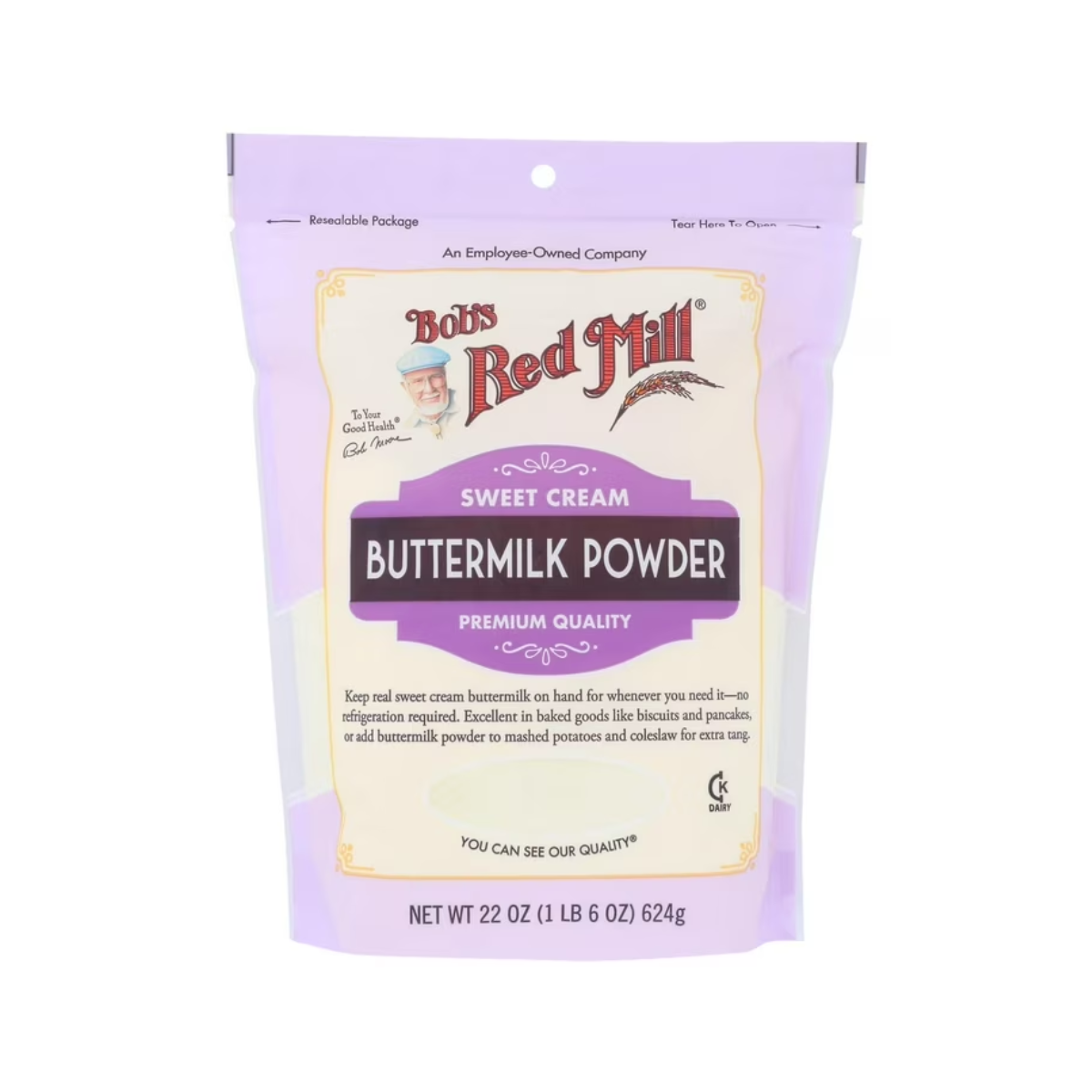 Bob's Red Mill, Milk Powder Non Fat Dry, Case Of 4, 22 oz