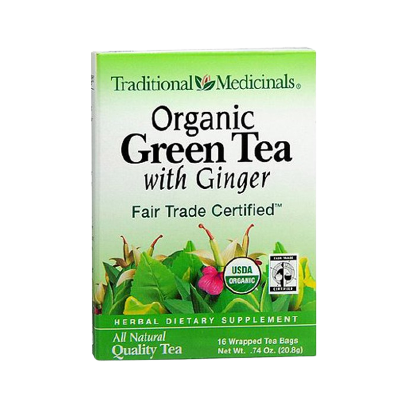 Traditional Medicinals Organic Green Tea With Ginger