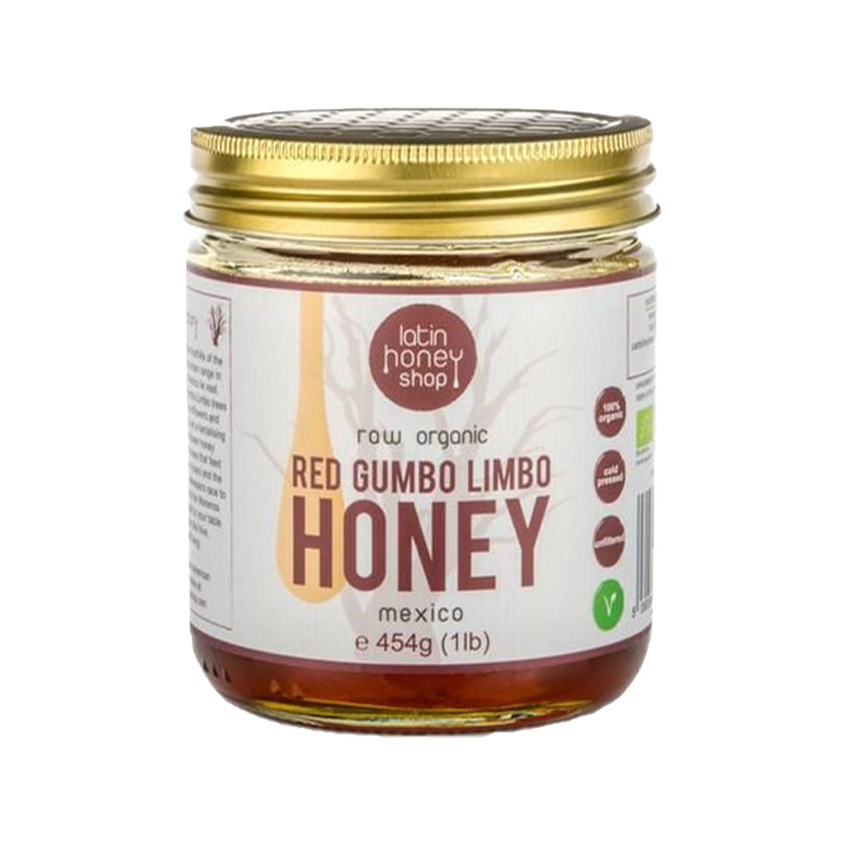 Raw Organic Red Gumbo Limbo Honey from Mexico 227g
