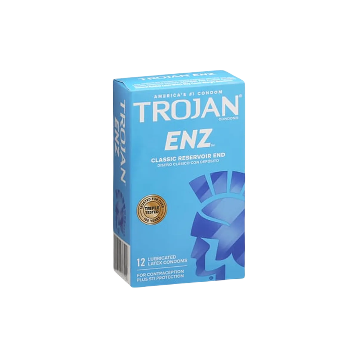 Trojan Condom 12 Pack ENZ Classic Reservoir End