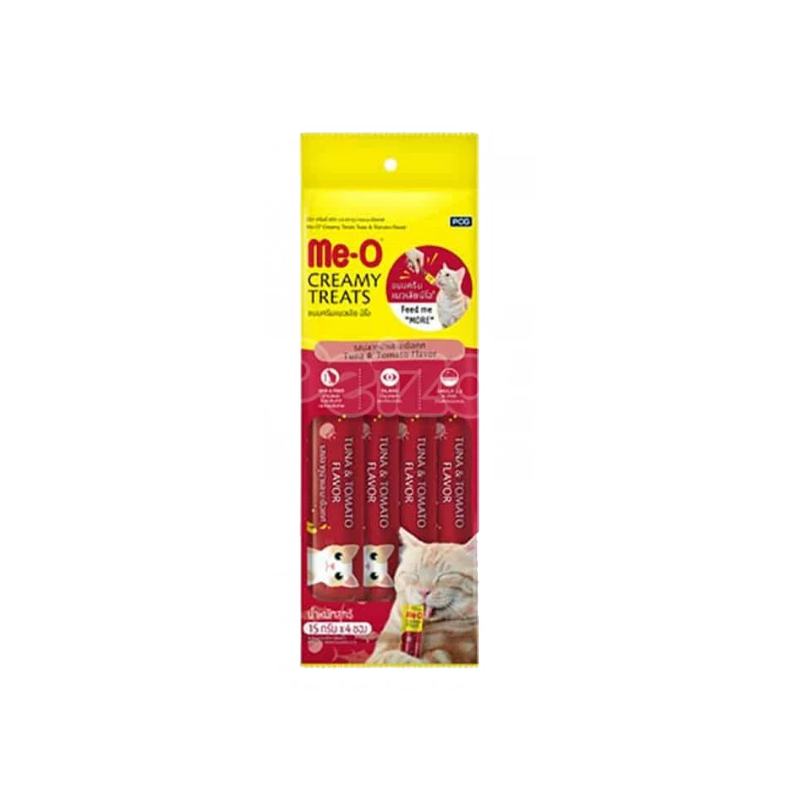 Me-o Creamy Treats Tina & Tomato 15g 4 sachets