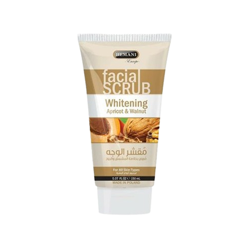 Hemani Europe Facial Scrub Whitening Apricot And Walnut 150ml