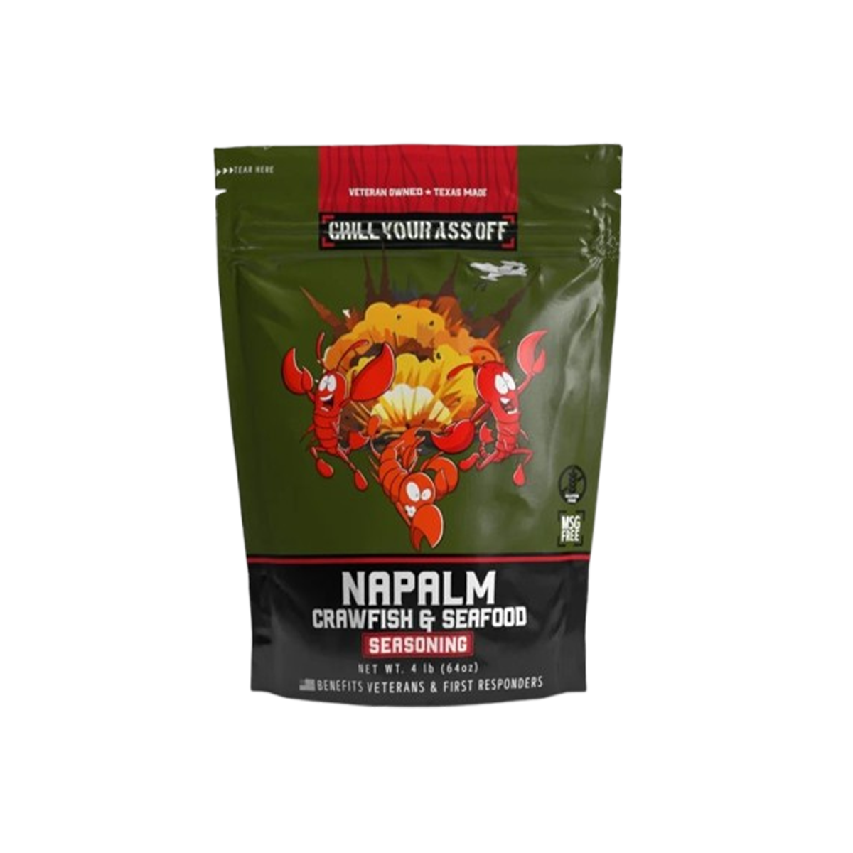 GYAO INC, Napalm Crawfish and Seafood Boil - Case of 6 - 4 LB