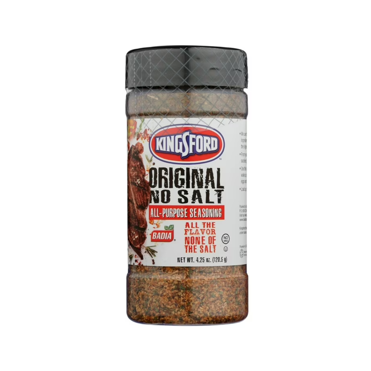 Badia, Kingsford Original No Salt All Purpose Seasoning, Case Of 6, 4.25 oz