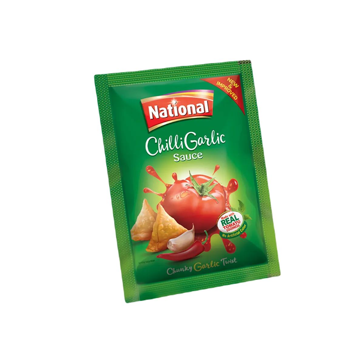 National Chili Garlic Sauce 10 GM 100Pcs