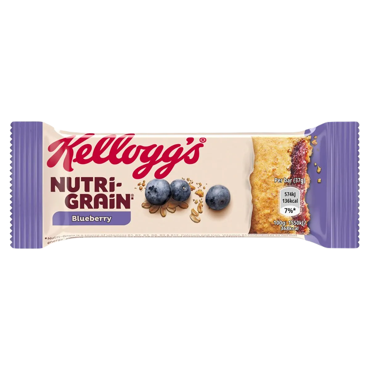 Kelloggs Nutri Grain Cereal Bars Blueberry 37G