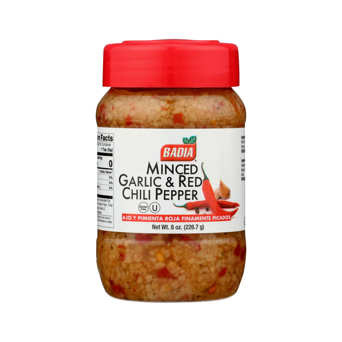 Badia, Minced Garlic & Red Chili Pepper, Case Of 12, 8 oz