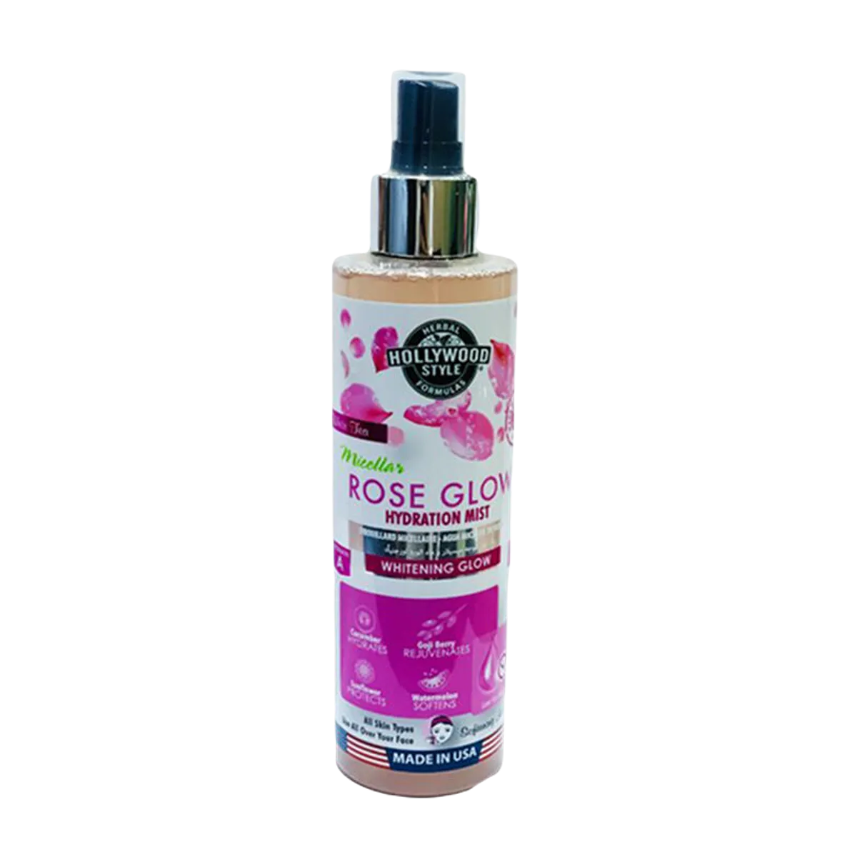Hollywood Style Organic Rose Glow Hydration Mist 236ml
