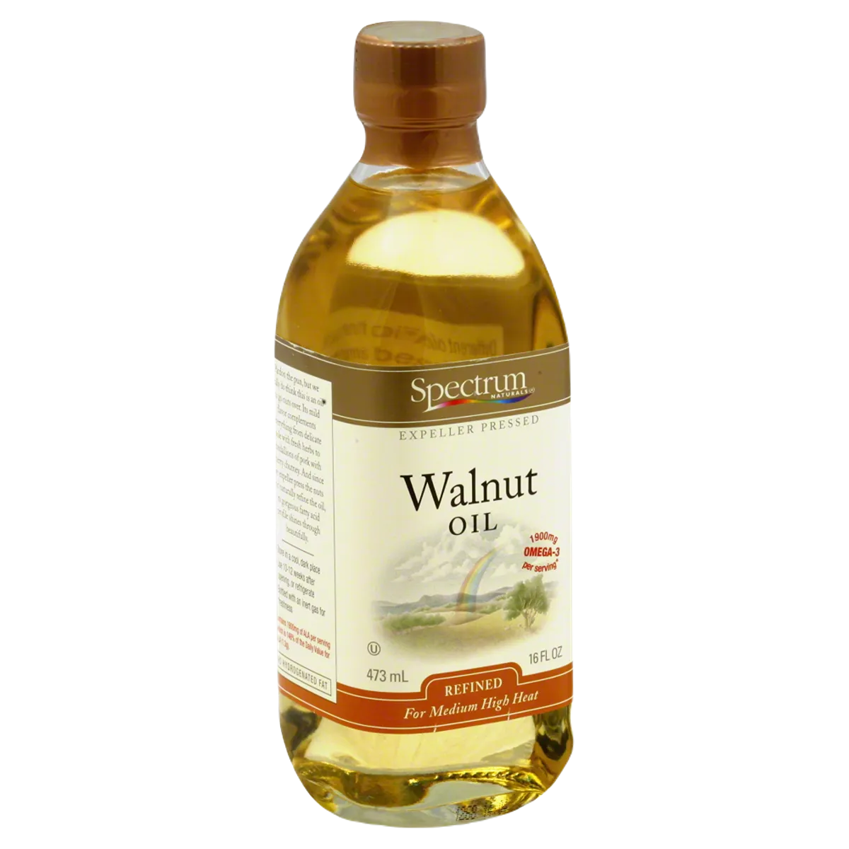 Spectrum Naturals Refined Walnut Oil 473ml