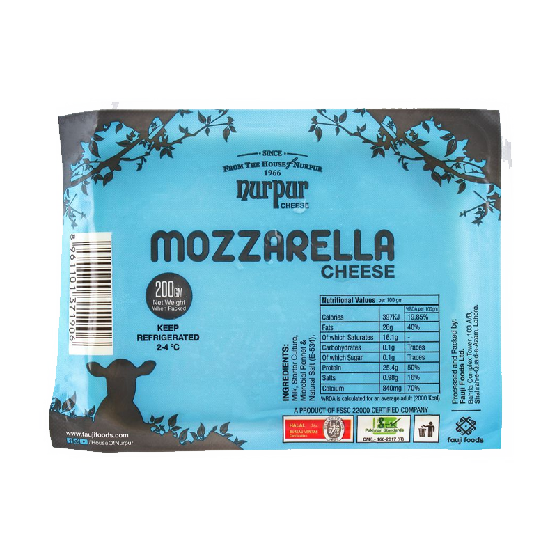 Nurpur Mozzrella Cheese Block 200g