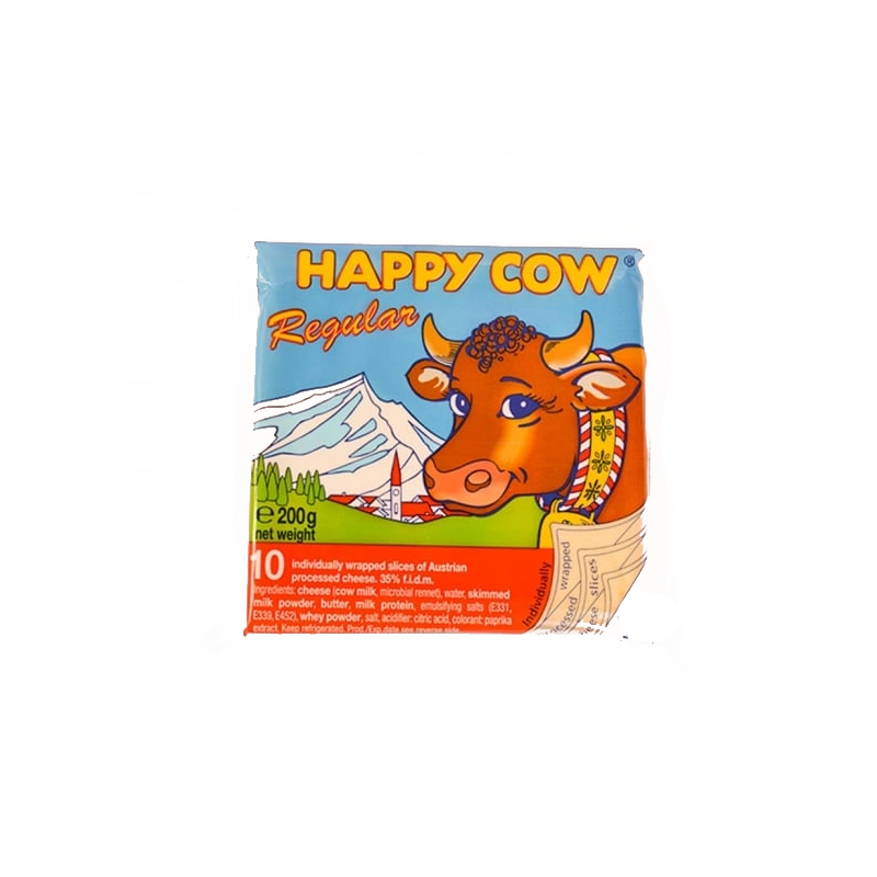 Happy Cow Slice Cheese Regular 200g