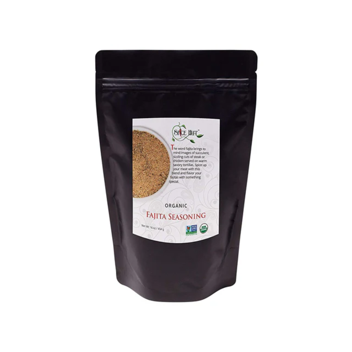 The Spice Hut, Organic Fajita Seasoning, Case of 6 Pouches, 2 Ounces / Pouch