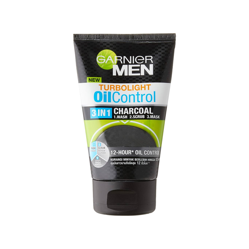Garnier Men Turbo Light Oil Control Charcoal Foam 100ml