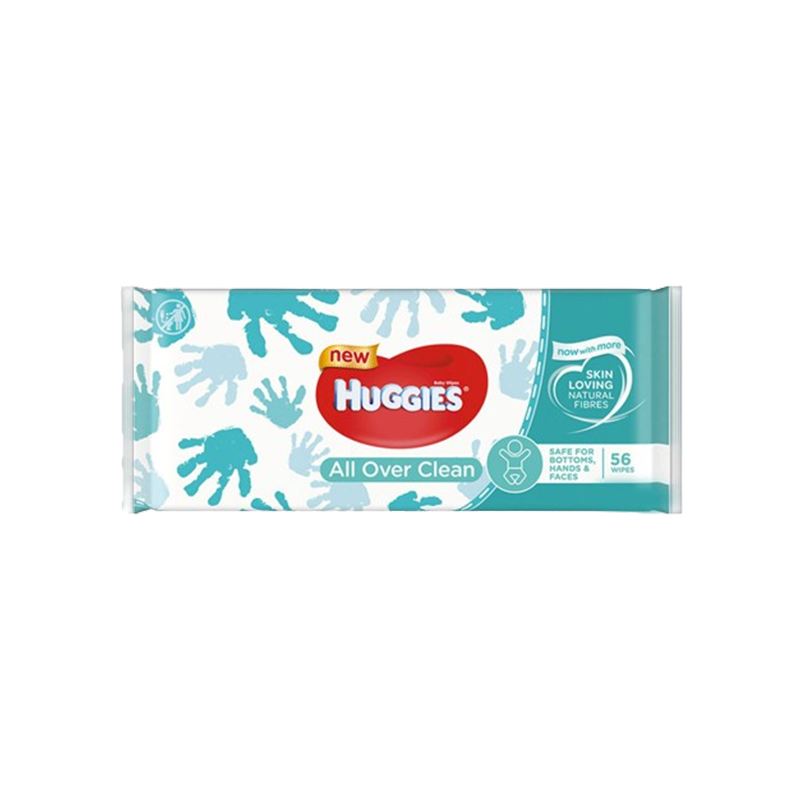 Huggies All Over Clean Baby Wet Wipes 56 pieces