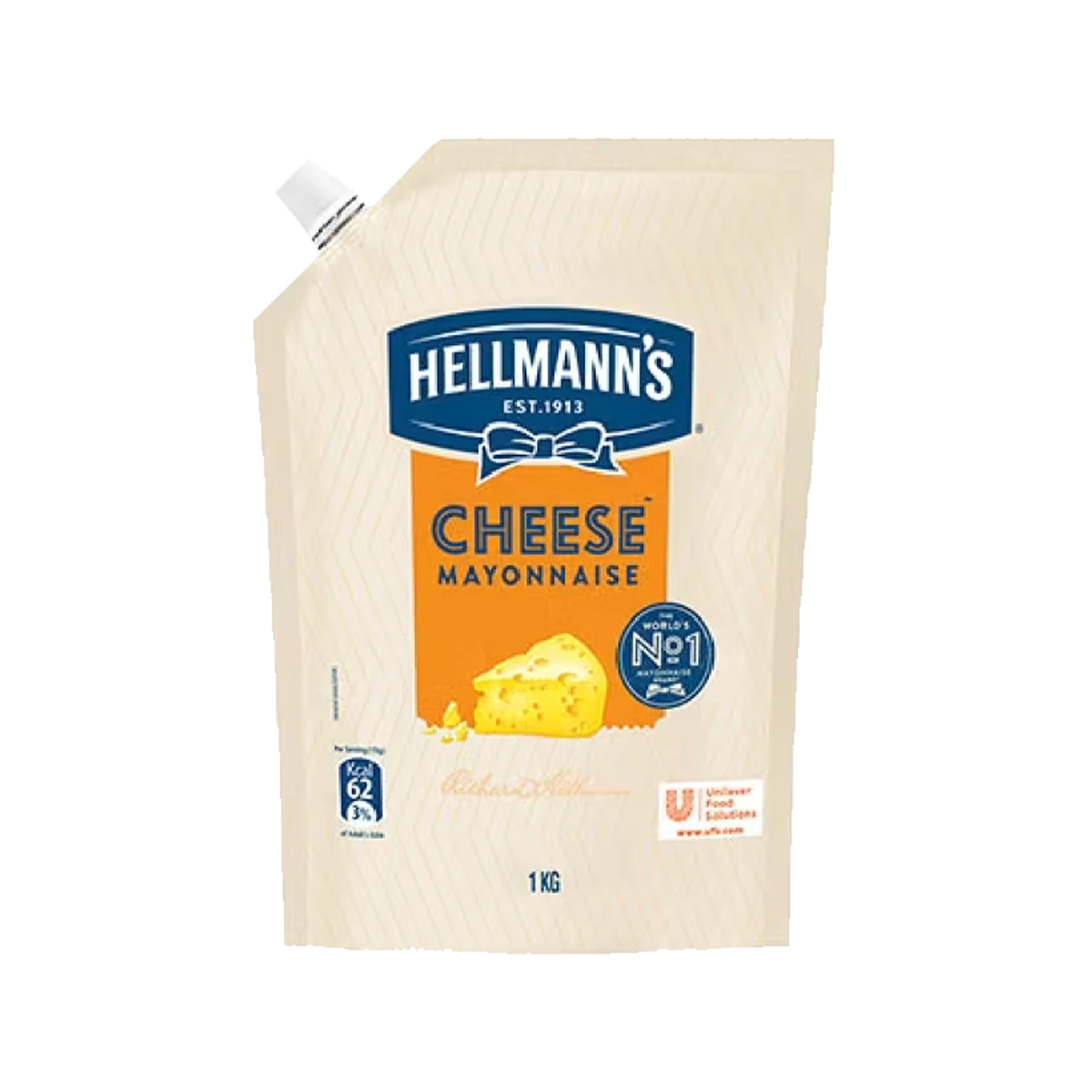 HELLMANNS CHEESE MAYONNAISE 62 Kcal 1KG+2%