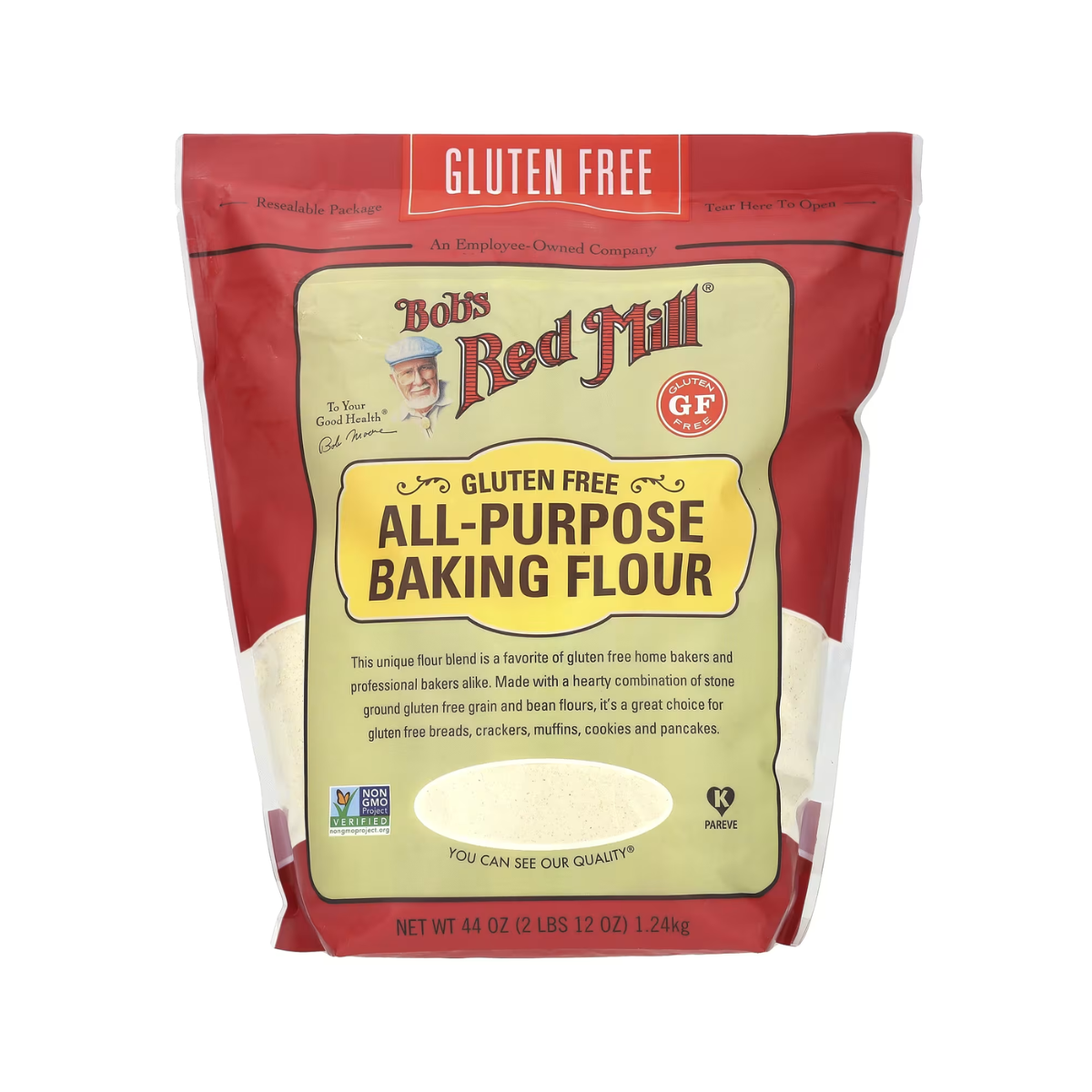 Bob's Red Mill, Gluten Free Baking Flour All Purpose, Case Of 4, 44 oz
