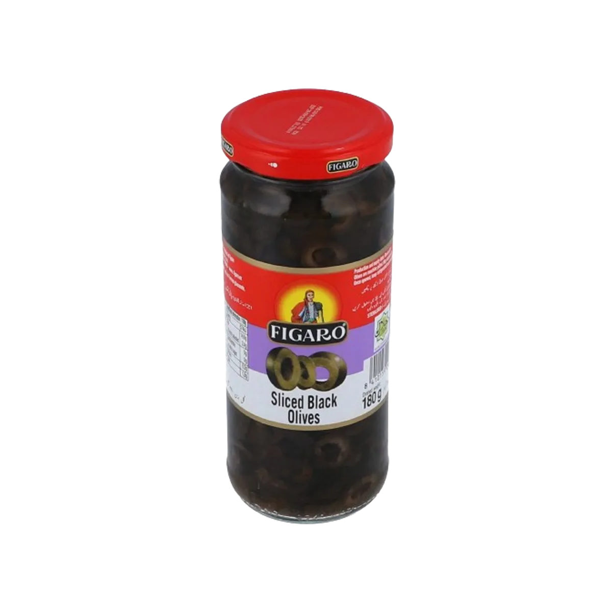 Figaro Black Olive Sliced 180g