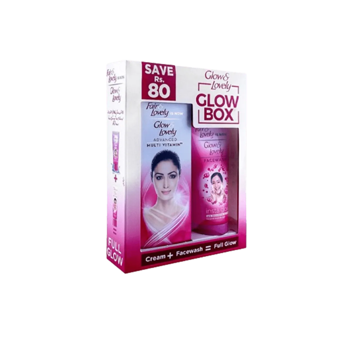 Fair&lovely glow & lovely cream+ facewash
