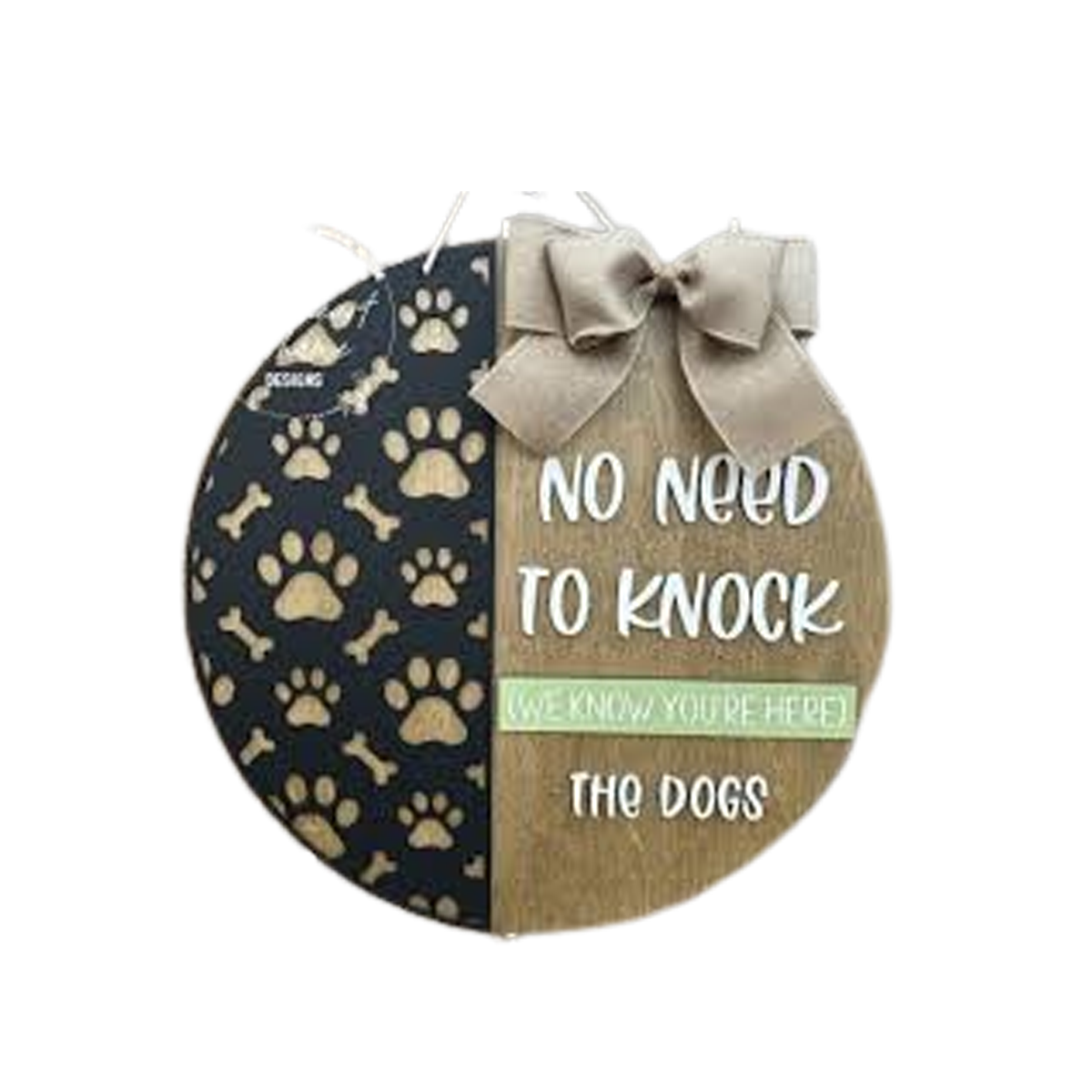Imagine Design No Need to Knock Pet Dimensional Seasonal Door Hanger, 14"x14"x1/4"