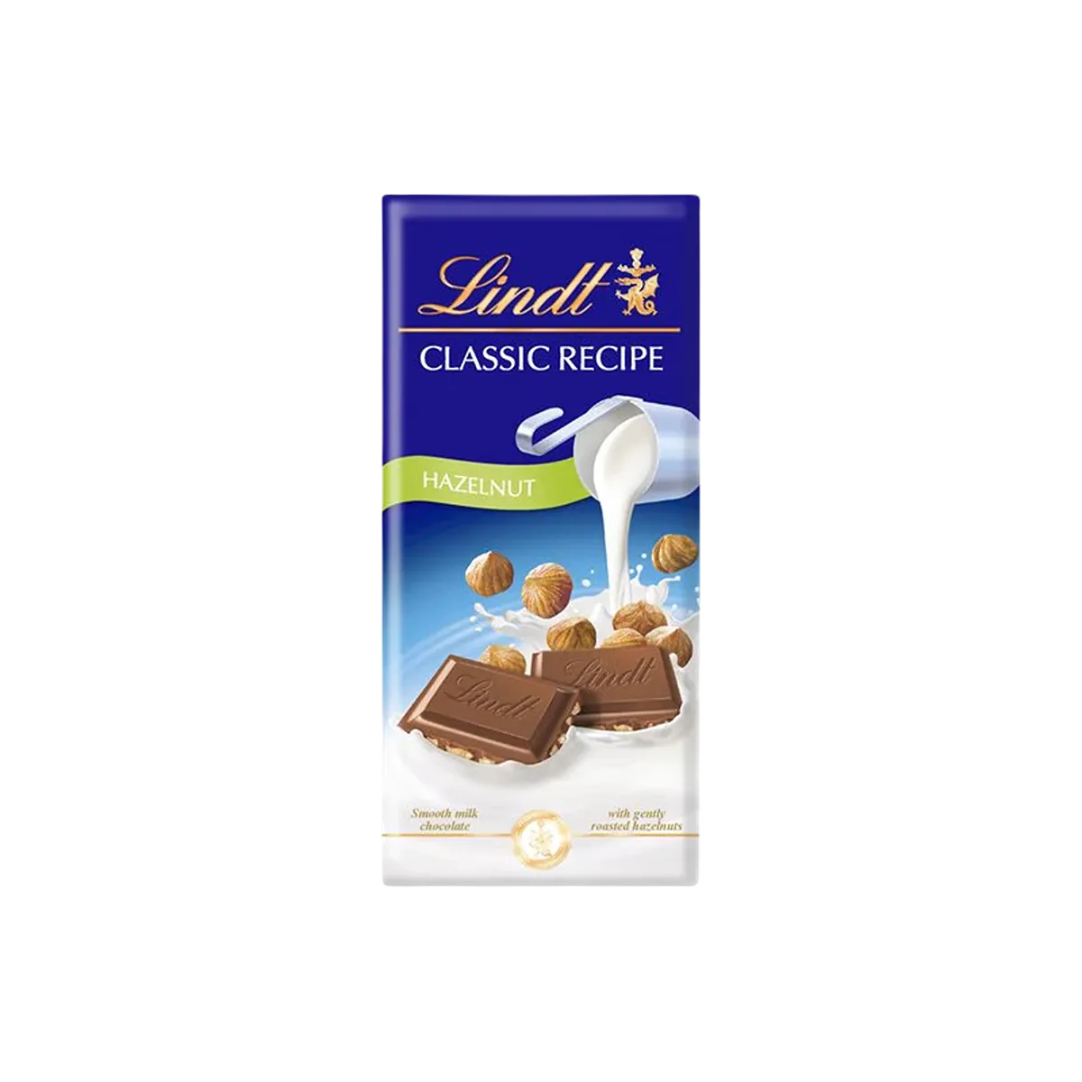 Lindt CLASSIC RECIPE Hazelnut Milk Chocolate Bar 125g