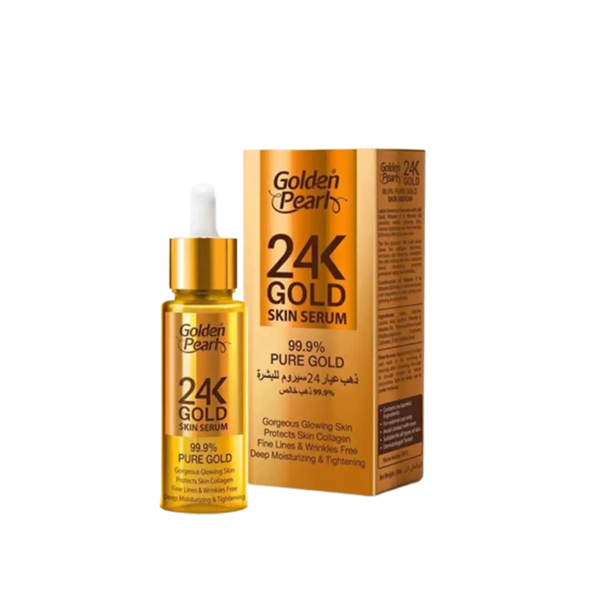 Golden Pearl 24K Gold Skin Serum 99.9% Pure Gold 20Ml