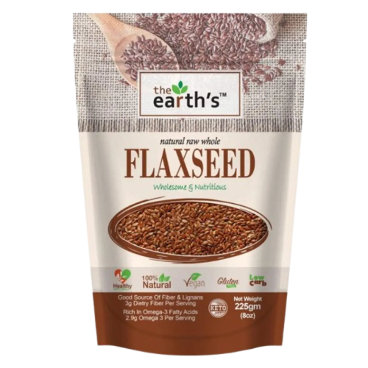 The Earth Flaxseed Wholesome and Nutritious 110g