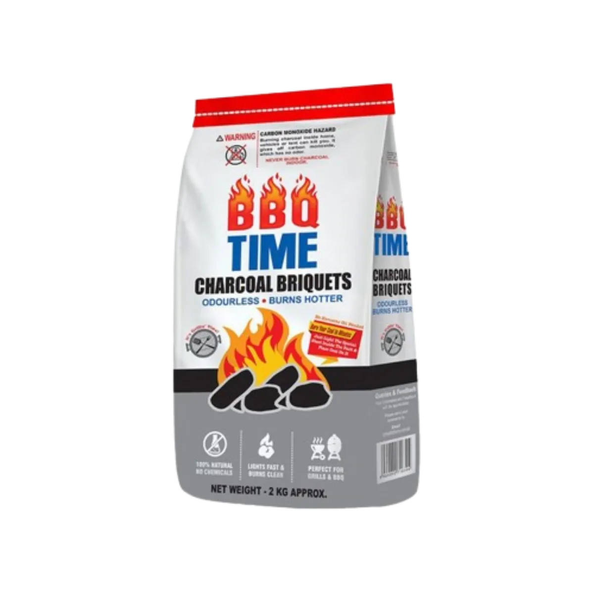 BBQ Time Charcoal Briquets 2KG