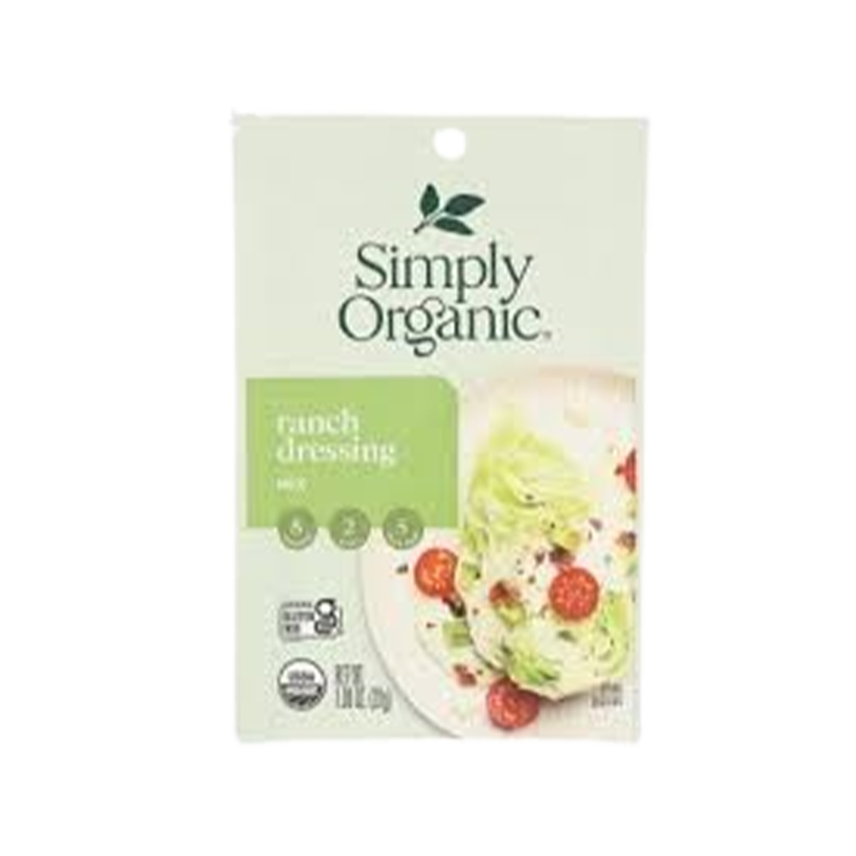 Simply Organic, Organic Ranch Dressing Mix, Case Of 12, 1 oz