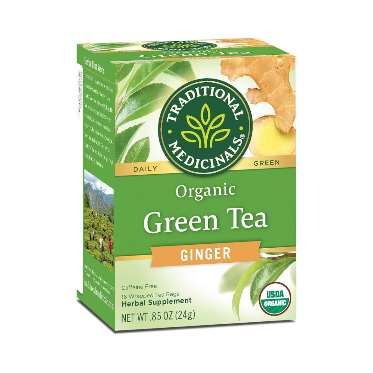 Traditional Medicinals Organic Green Ginger Tea 16 count