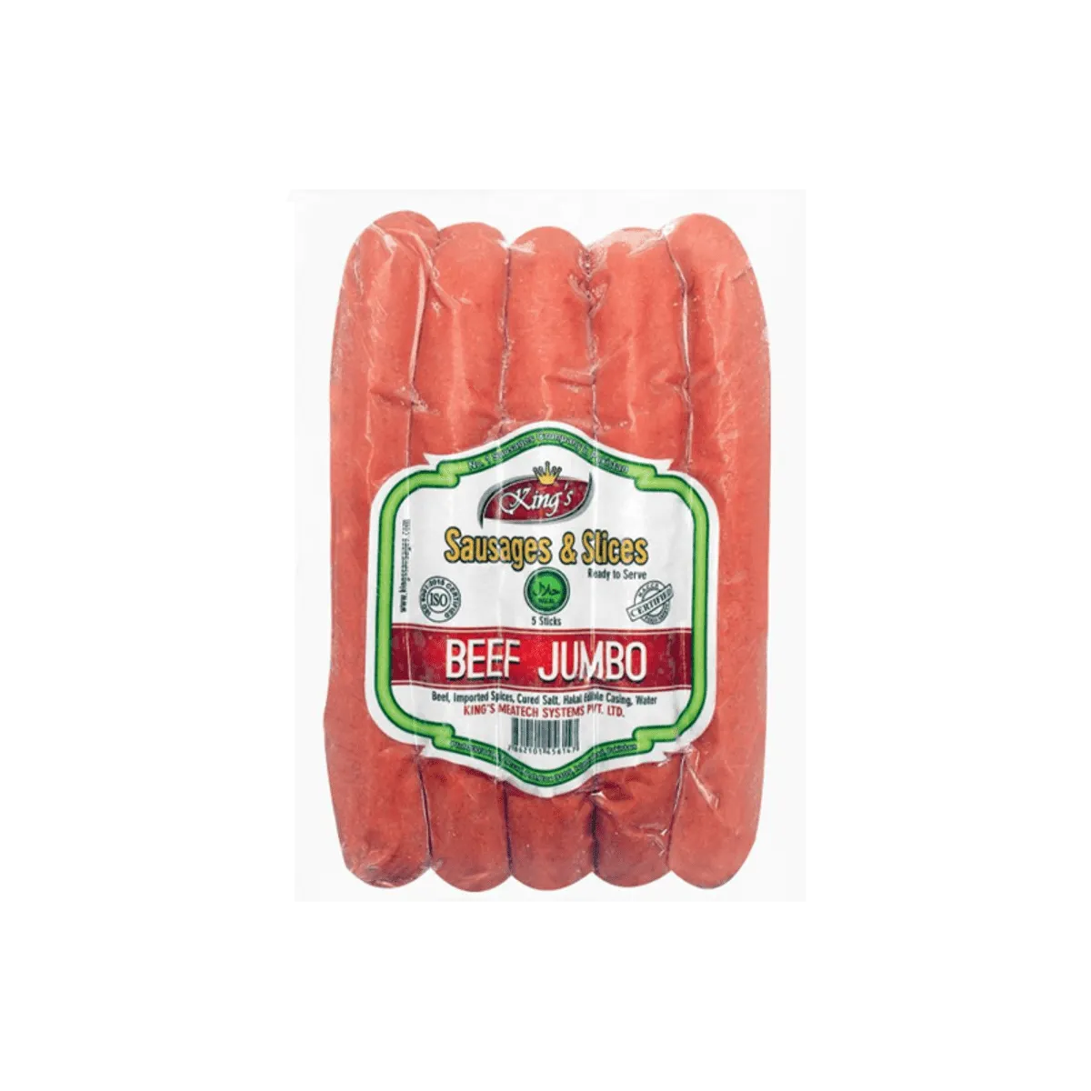 Kings Beef Jumbo Sausages 300g