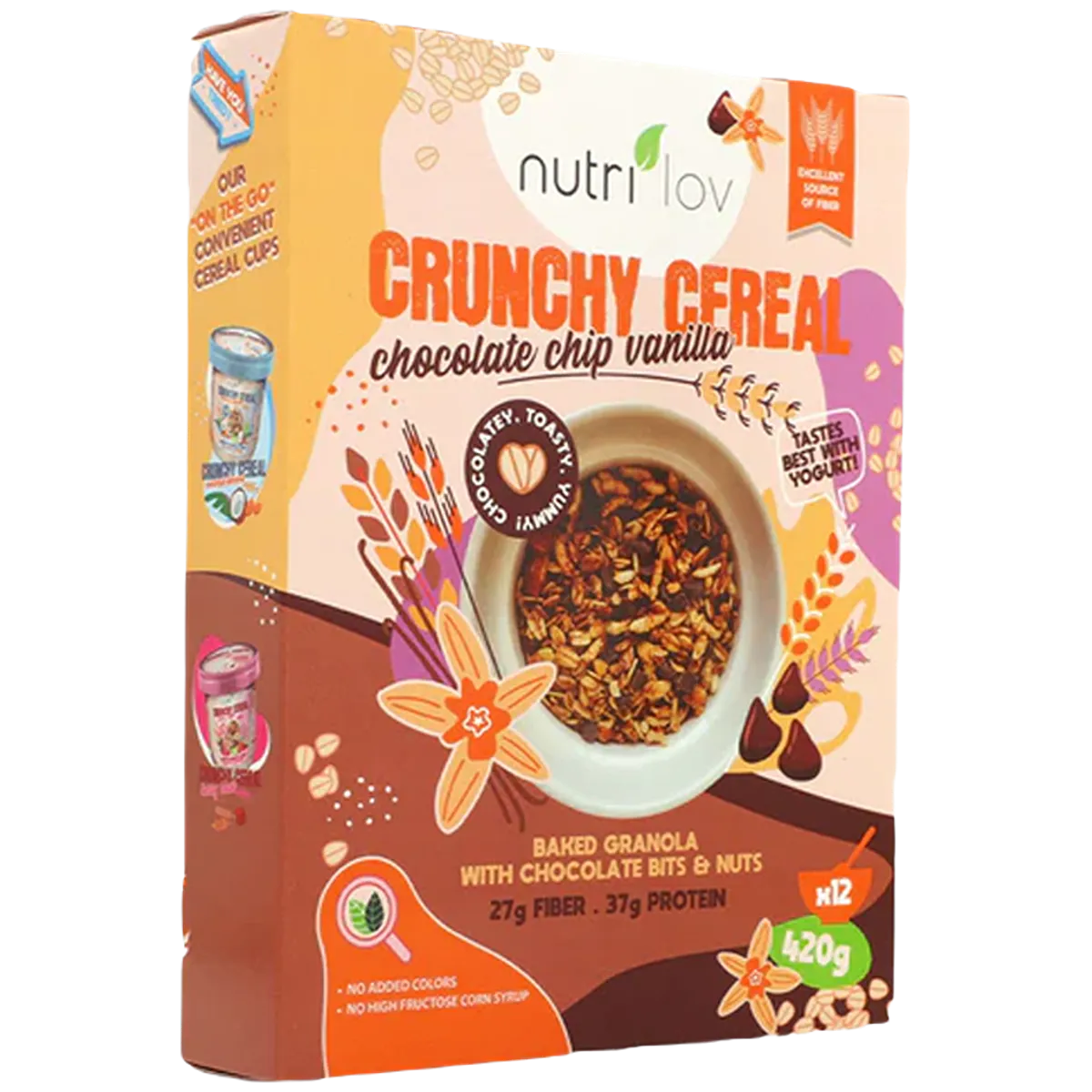 Nutrilov Crunchy Cereal Chocolate Chip Vanilla 420G