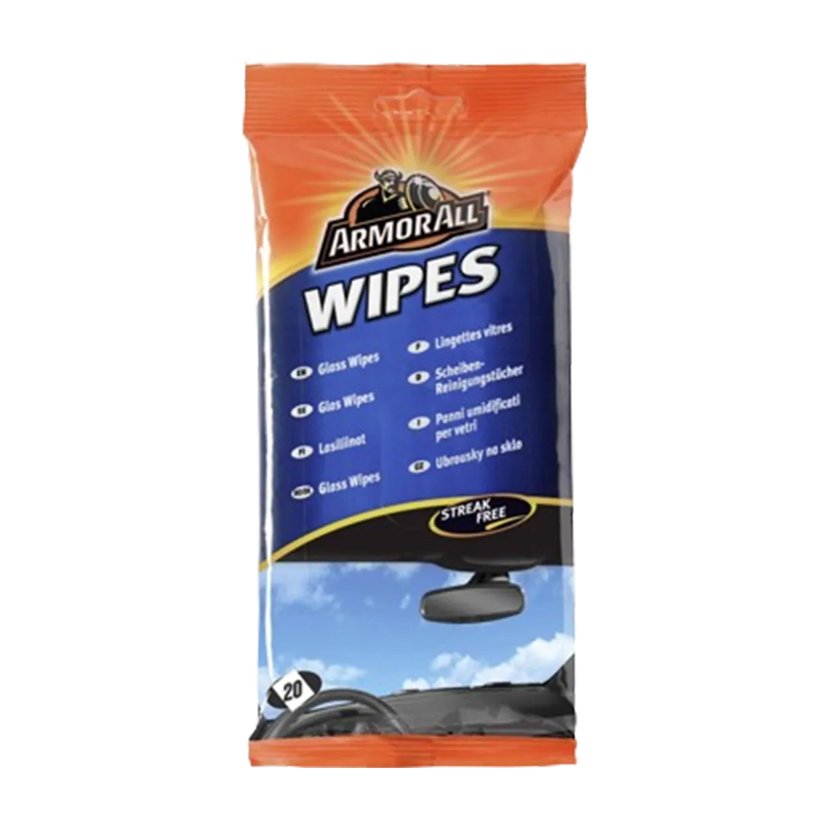 ArmorAll Glass Wipes Follow 20CT