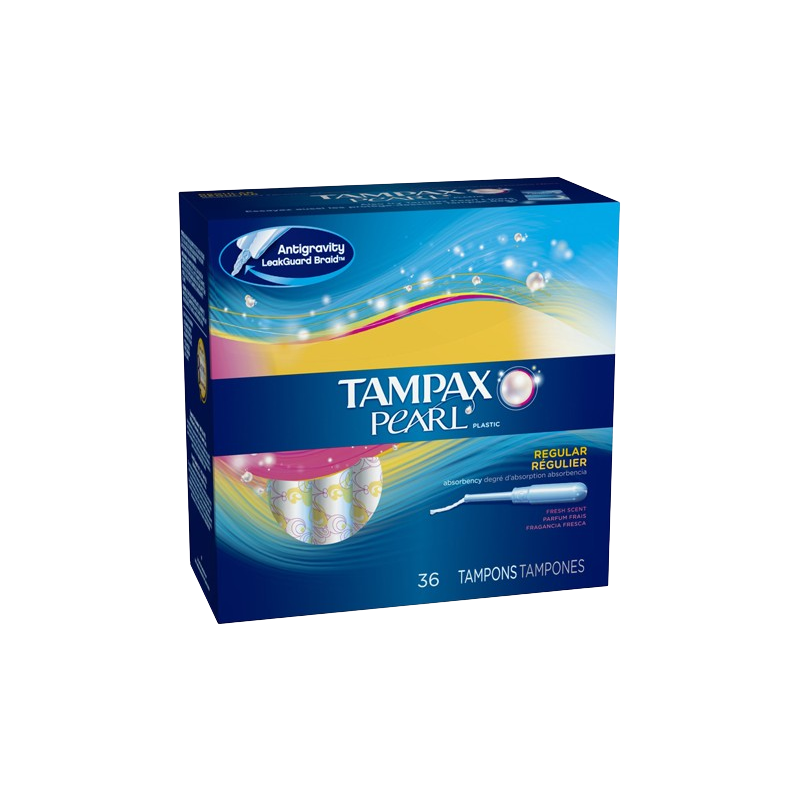 Tampax Pearl Plastic Regular 36/Ct