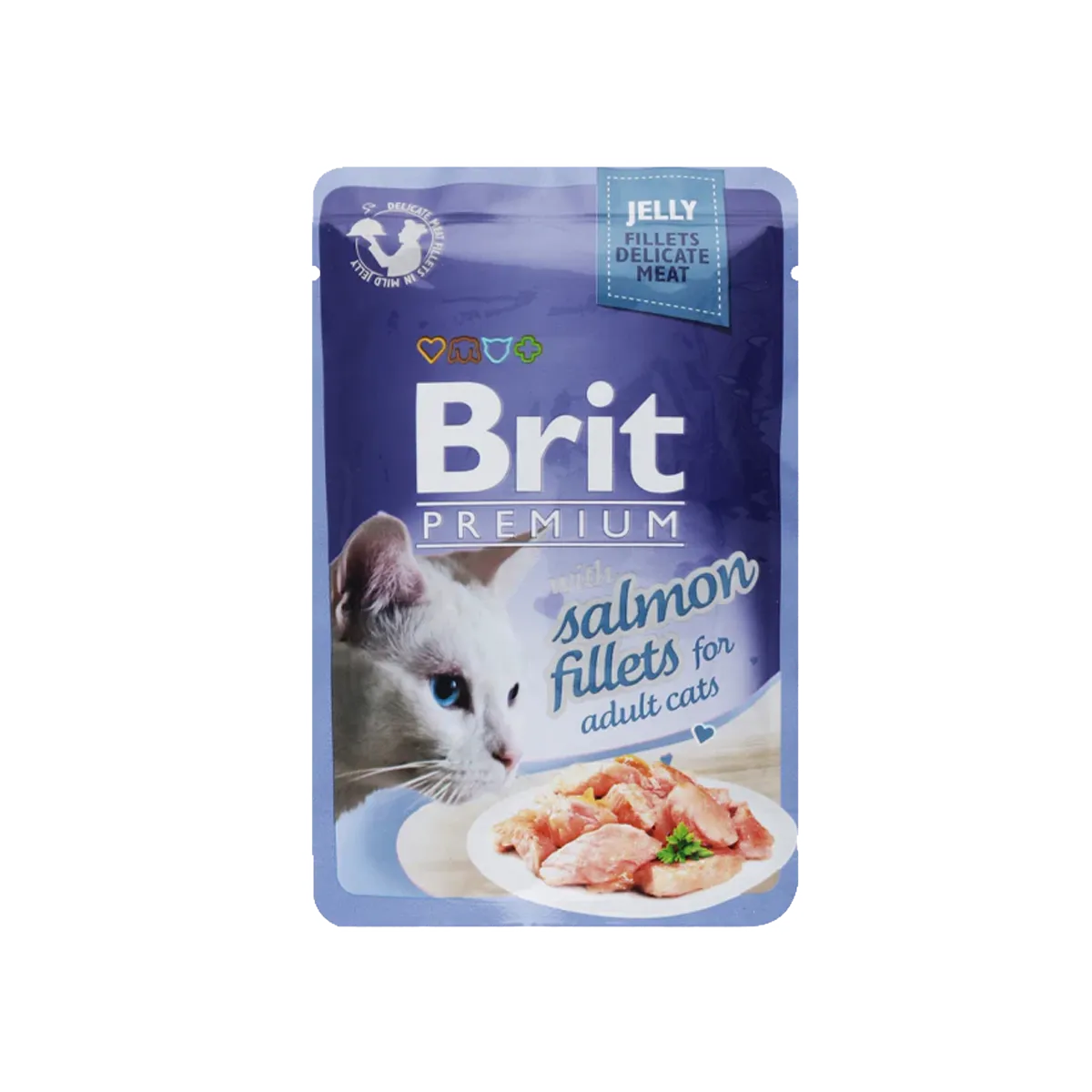 Brit Premium with salmon fillets 85g