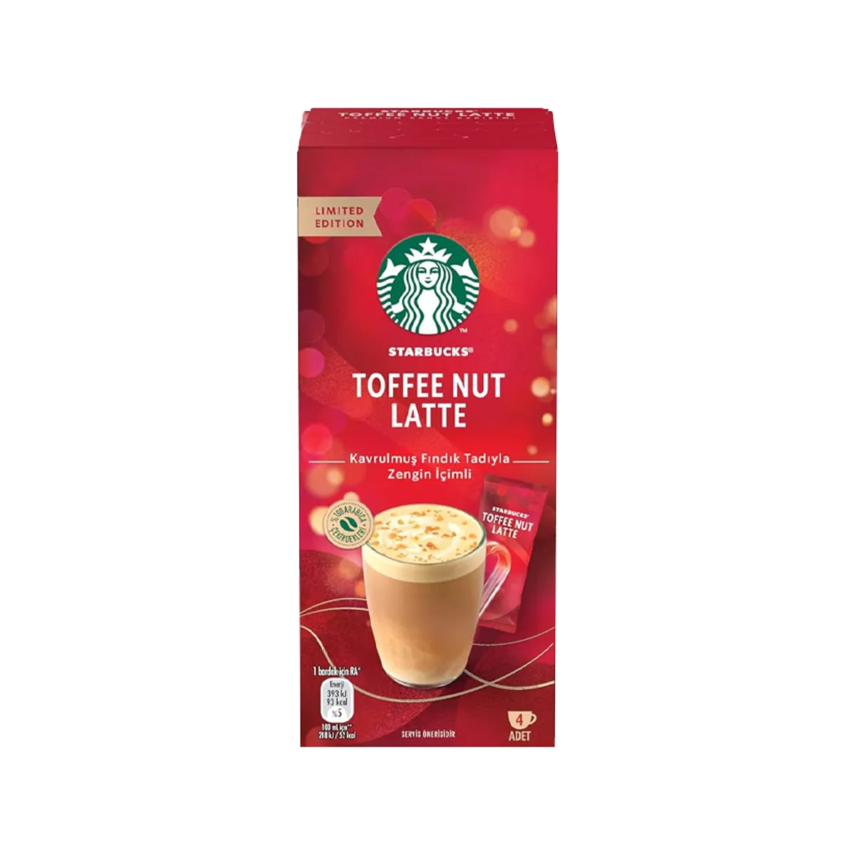 Starbucks Toffee Nut Latte Kahve 4X23 gm
