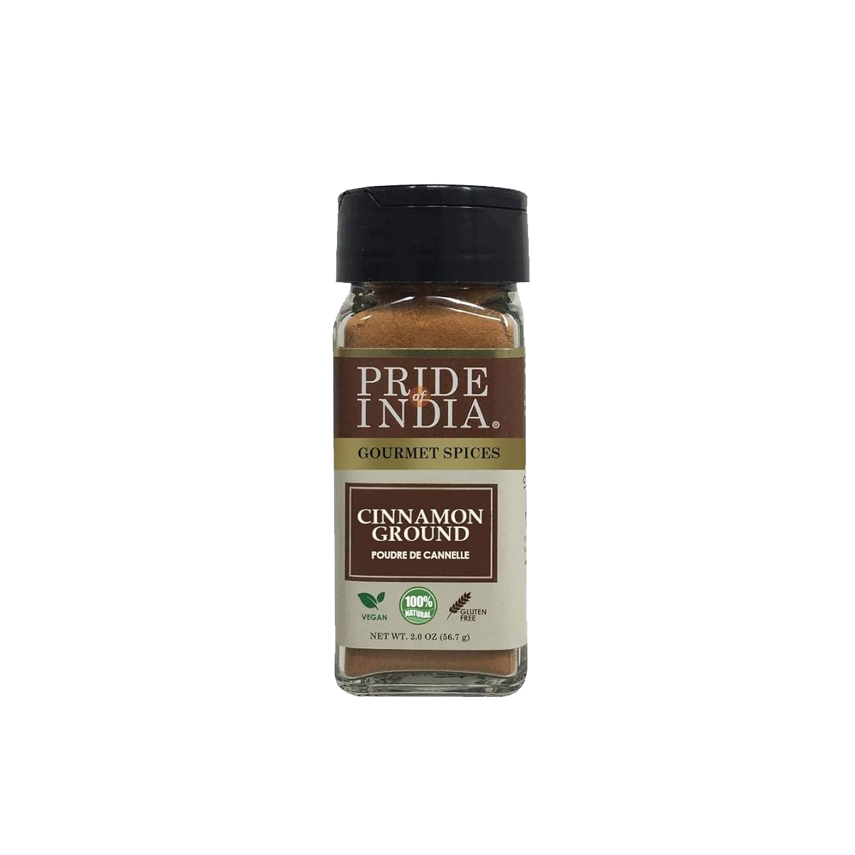 PRIDE OF INDIA Cinnamon Ground - Case of 6 - 2 oz