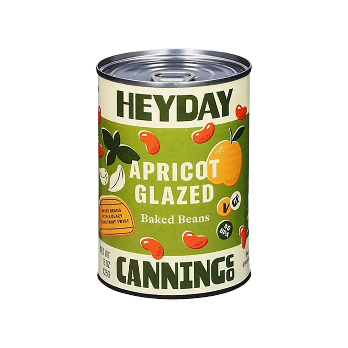 Heyday Canning Co., Apricot Glazed Baked Beans, Case Of 12, 15 oz