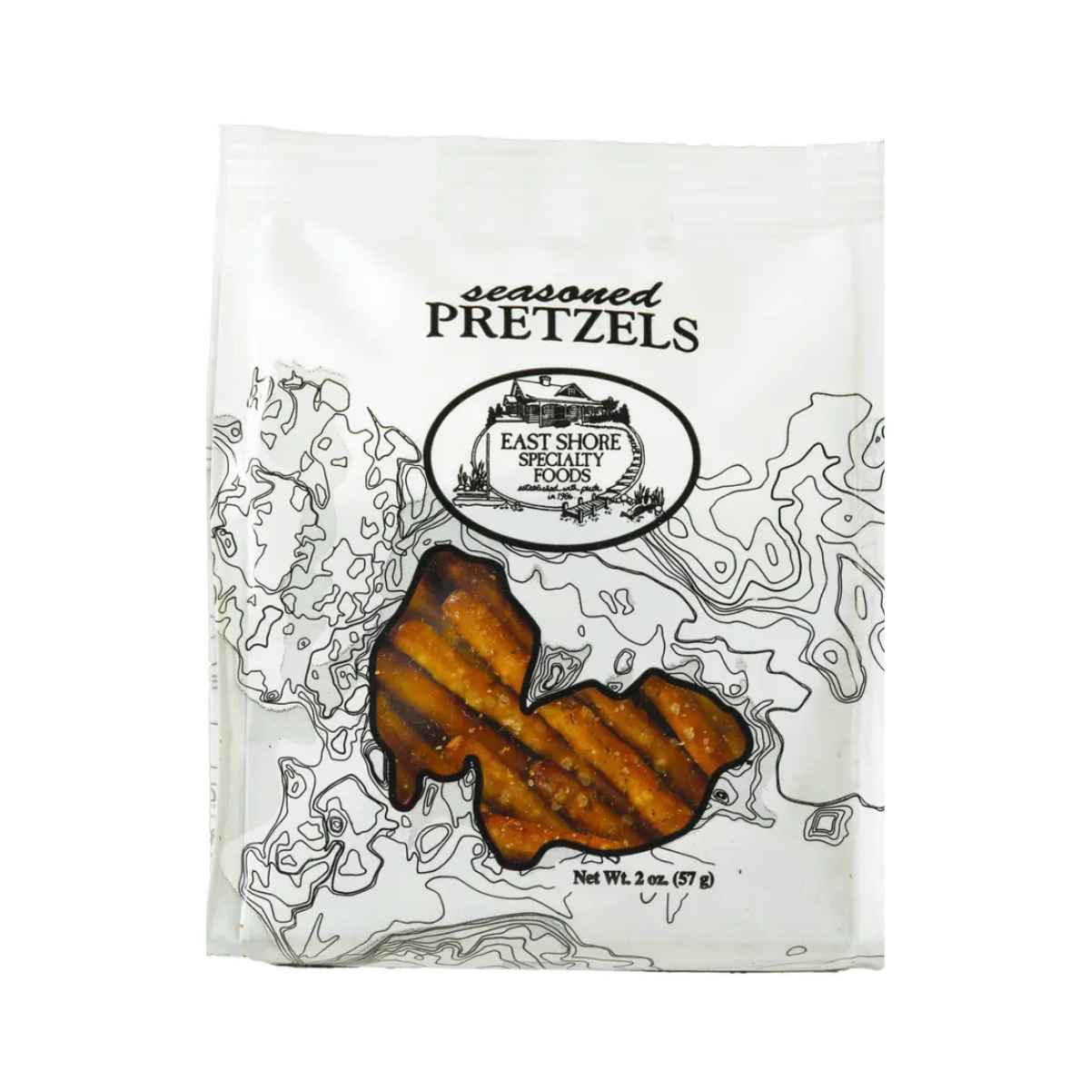 East Shore Specialty Foods, Seasoned Pretzels - Case of 18 - 4 OZ
