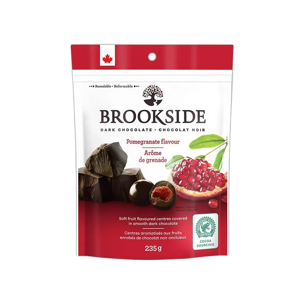 Brookside Dark Chocolate Pomegranate Flavoured 235g