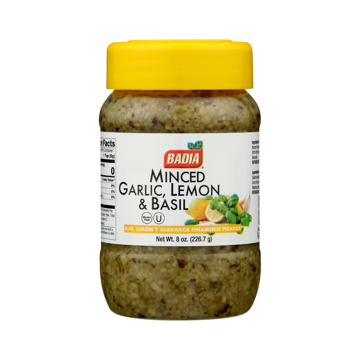 Badia, Minced Garlic Lemon & Basil, Case Of 12, 8 oz