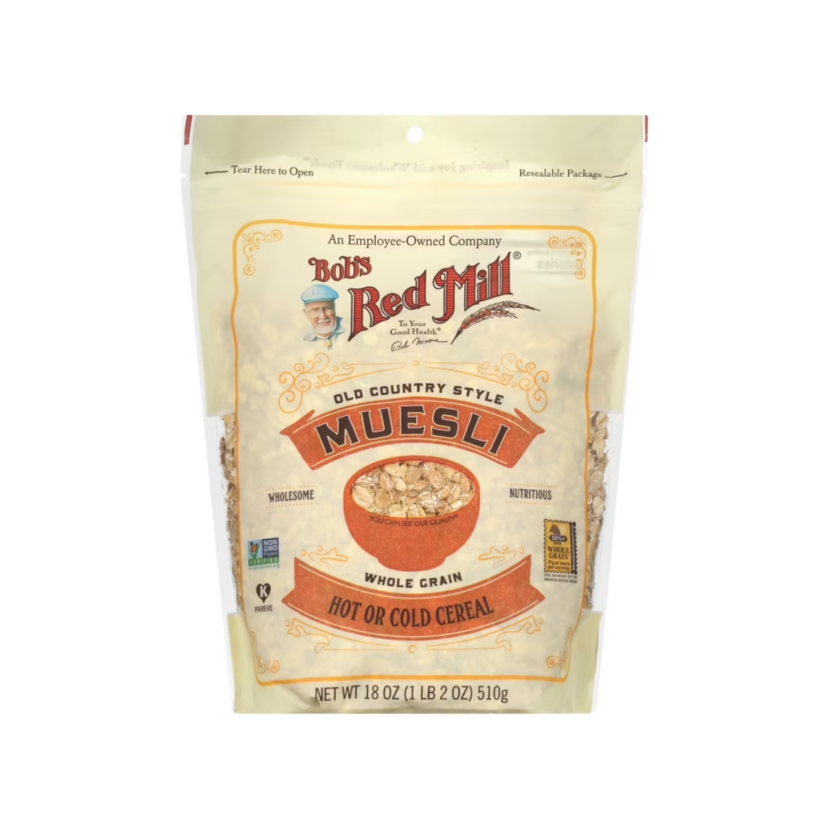 Bob's Red Mill, Old Country Style Muesli Cereal, Case Of 4, 18 oz