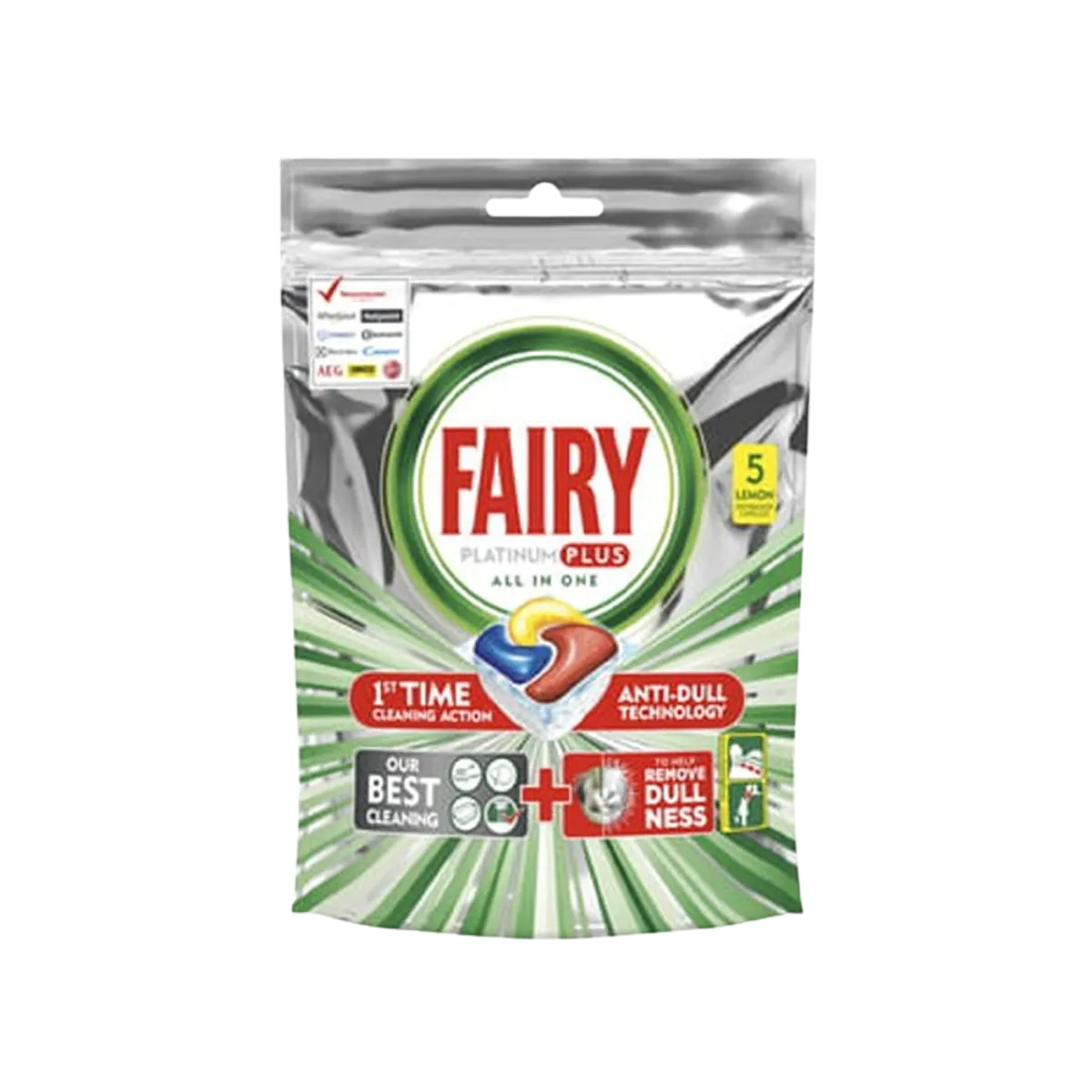 Fairy Platinum Plus Dishwasher Tablets Lemon 5S 78g