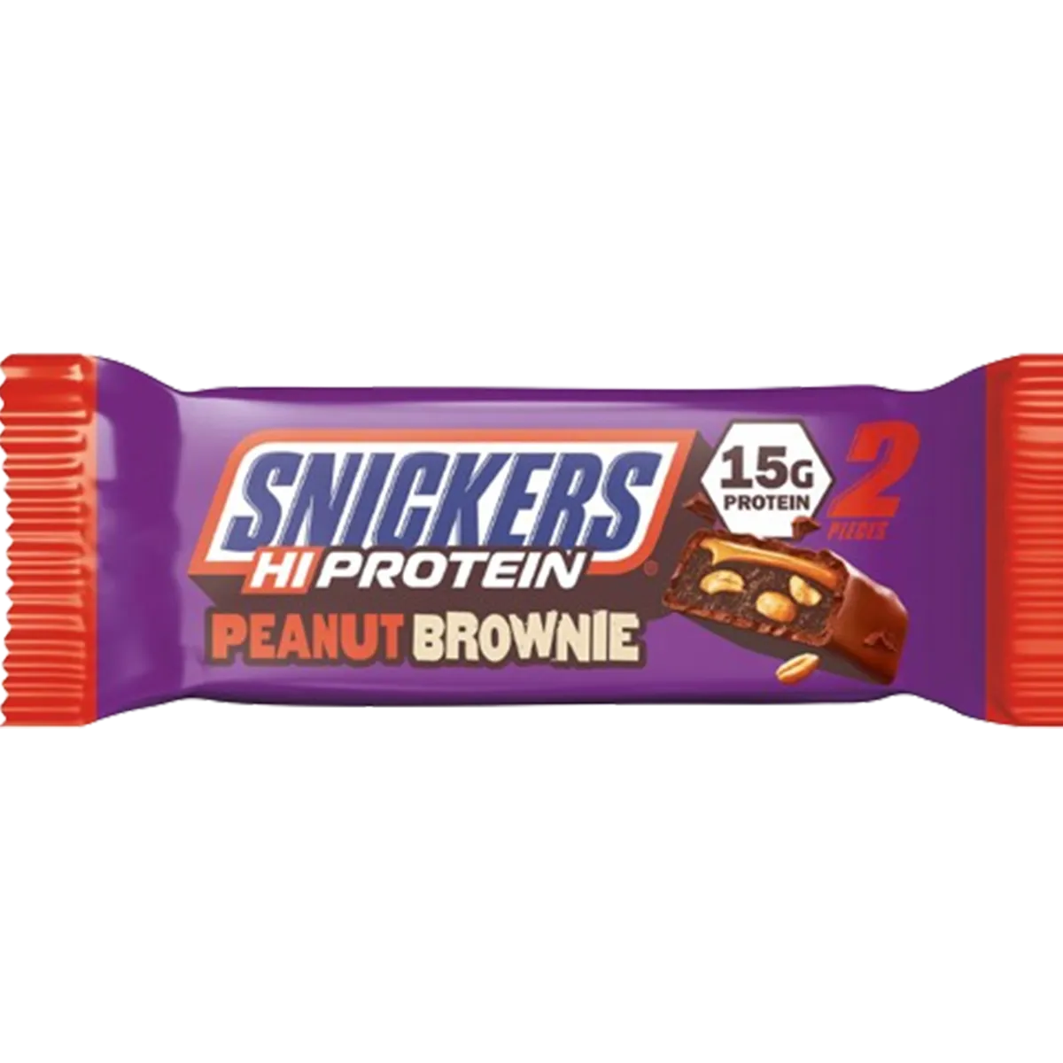 Snickers Hi-Protein Peanut Brownie - 15g protein
